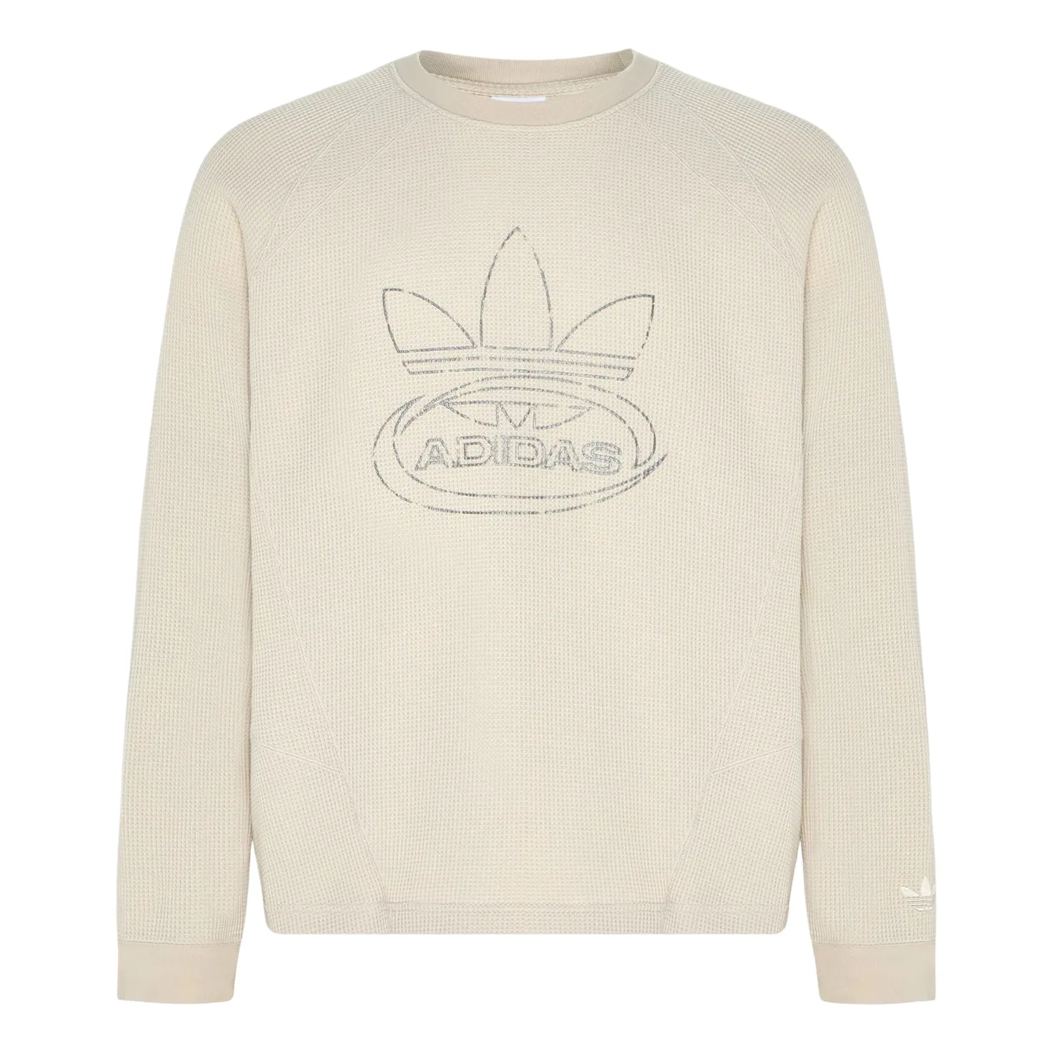 Мужская футболка Street M T-Shirt LS Asia Sizing 'Beige' adidas, бежевый