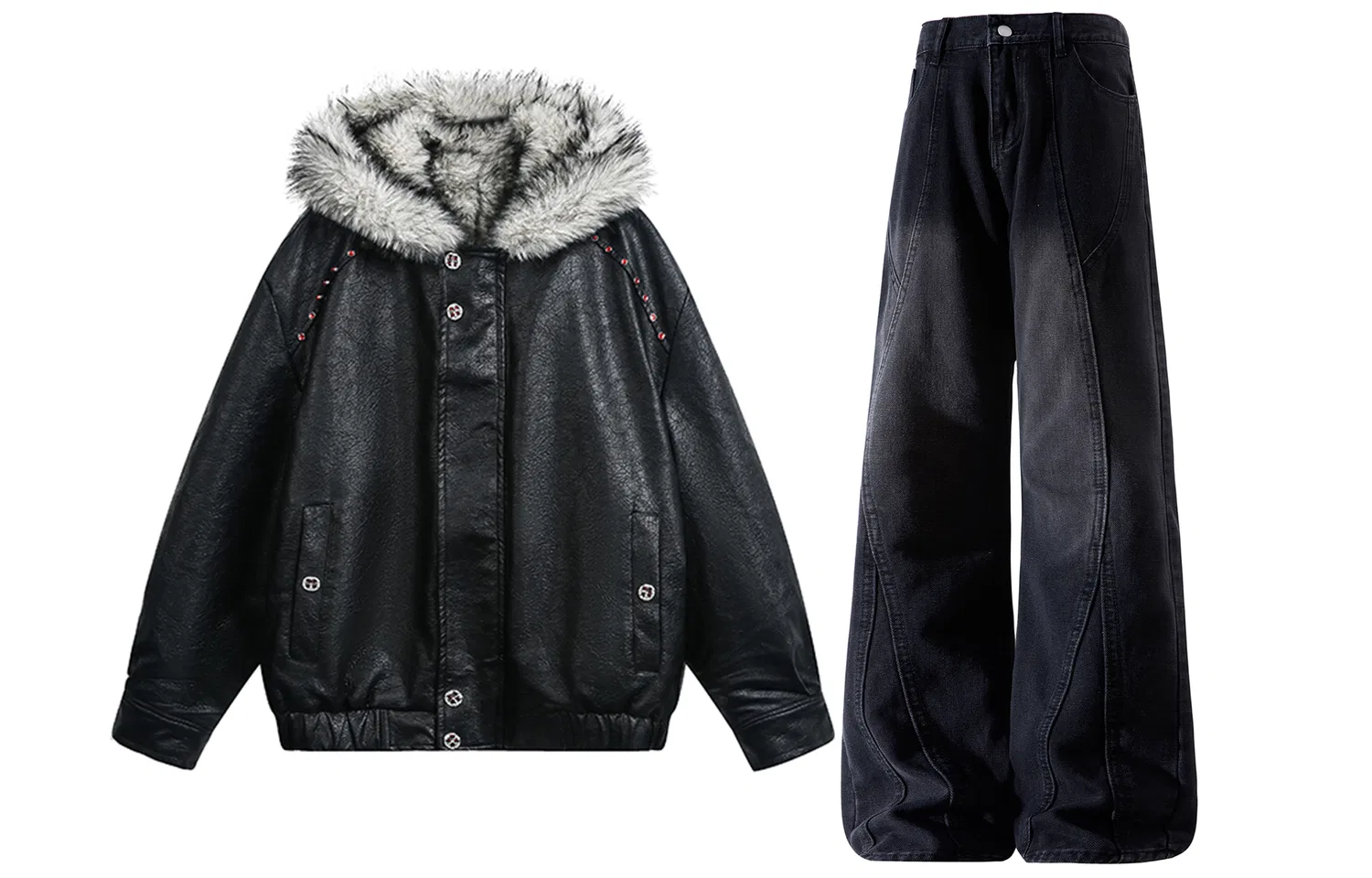 Детский комплект из куртки-пуховика и джинсов с капюшоном, Black Mountain Hawk, X1617, Black