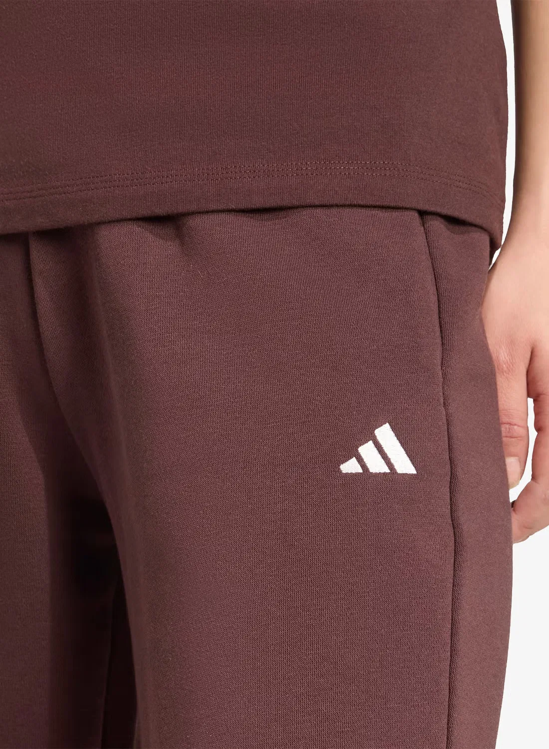 Джоггеры с открытым низом Essentials Adidas, шабрн — фото 4