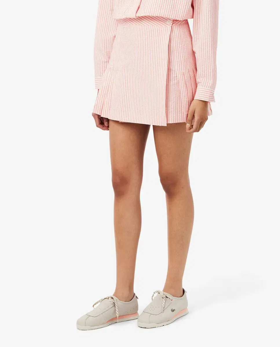 Юбка Lacoste трапеция, Blanco / Rosa — фото 3