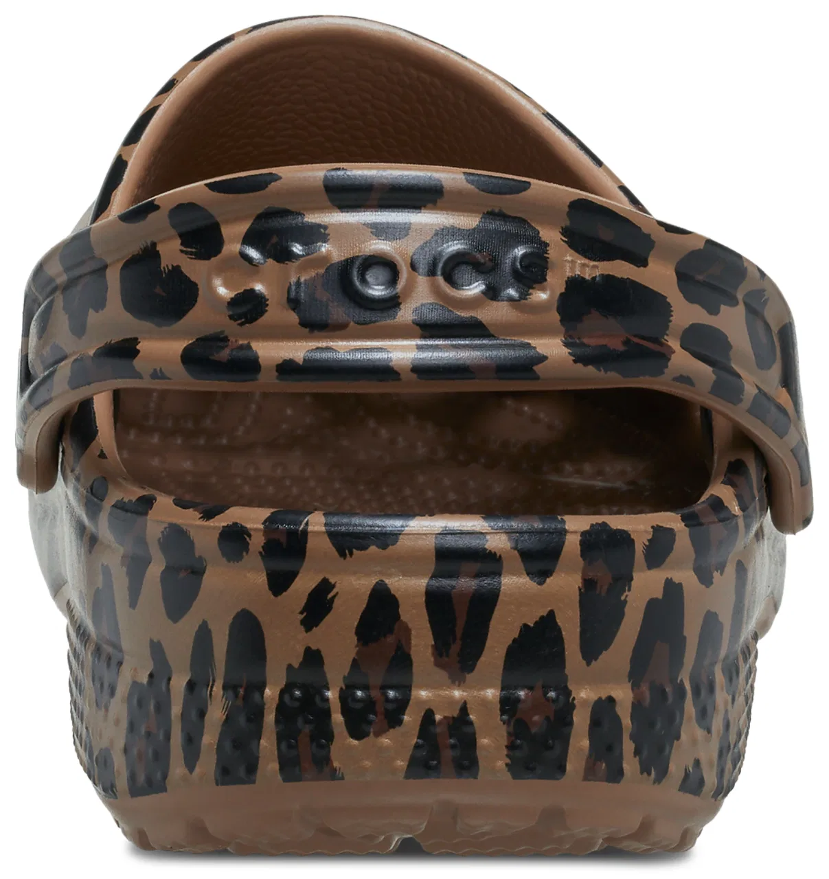 Детские сабо Leopard Classic Clogs Crocs, цвет Sepia Leopard — фото 2