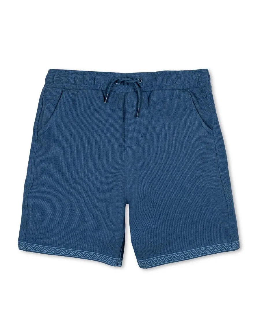 Шорты из органического футера с завязкой, модель Toddler Boys Organic French Terry Pull-On Short Hope & Henry, Stone Blue