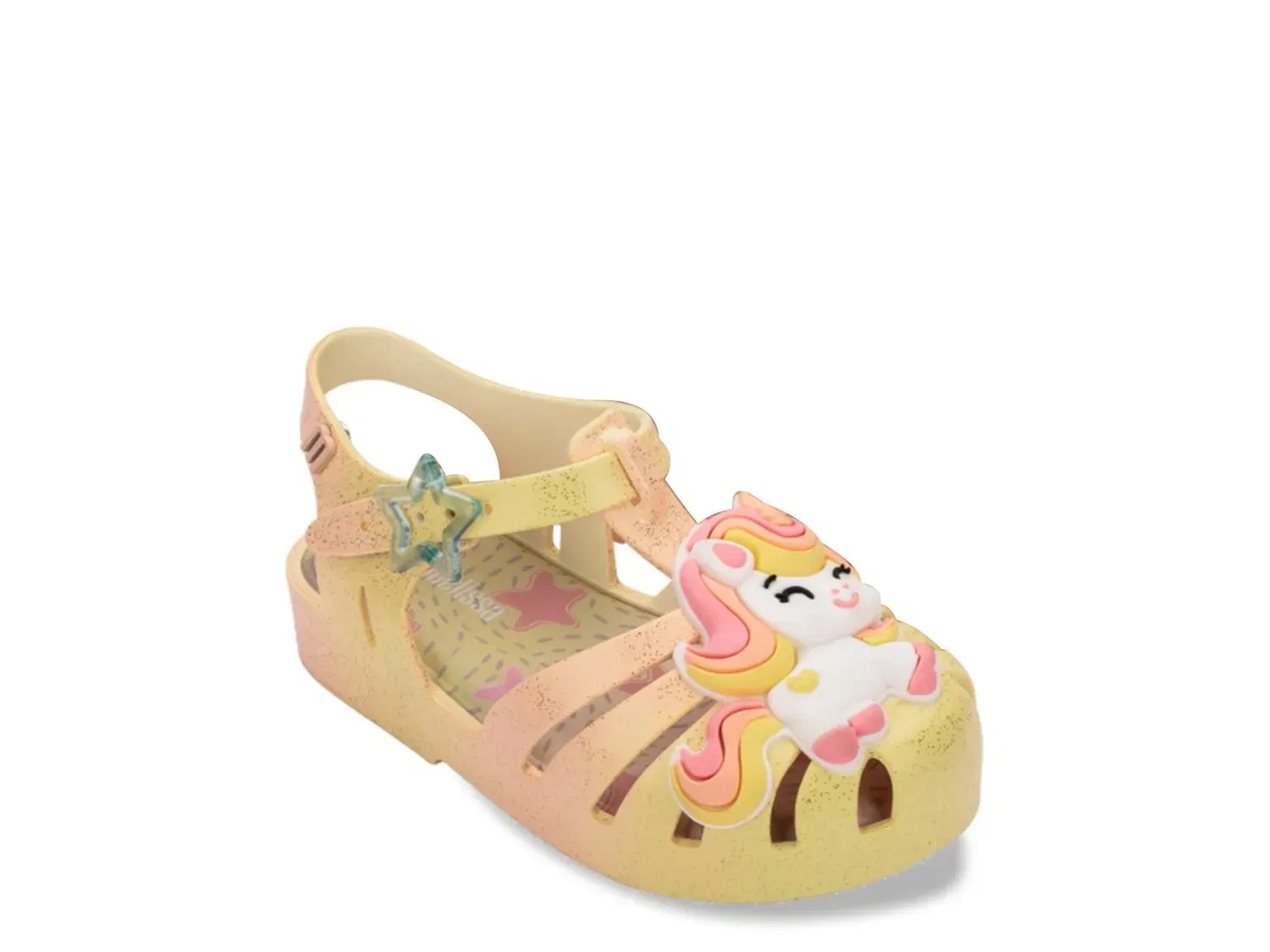Сандалии Possession Unicorn Jelly Mini Melissa, желтый