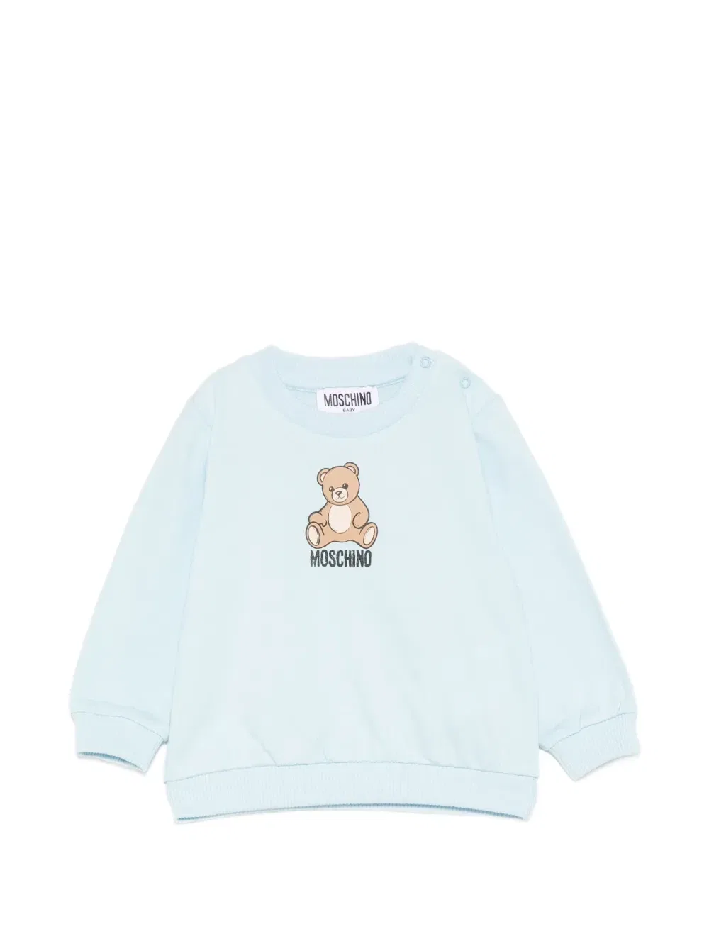 Толстовка с графическим принтом Moschino Kids, синий