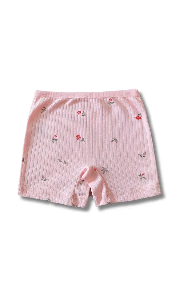 Детские трусы для девочек хлопковые набор 6 шт Panfilia, Pink-White-Green — фото 4