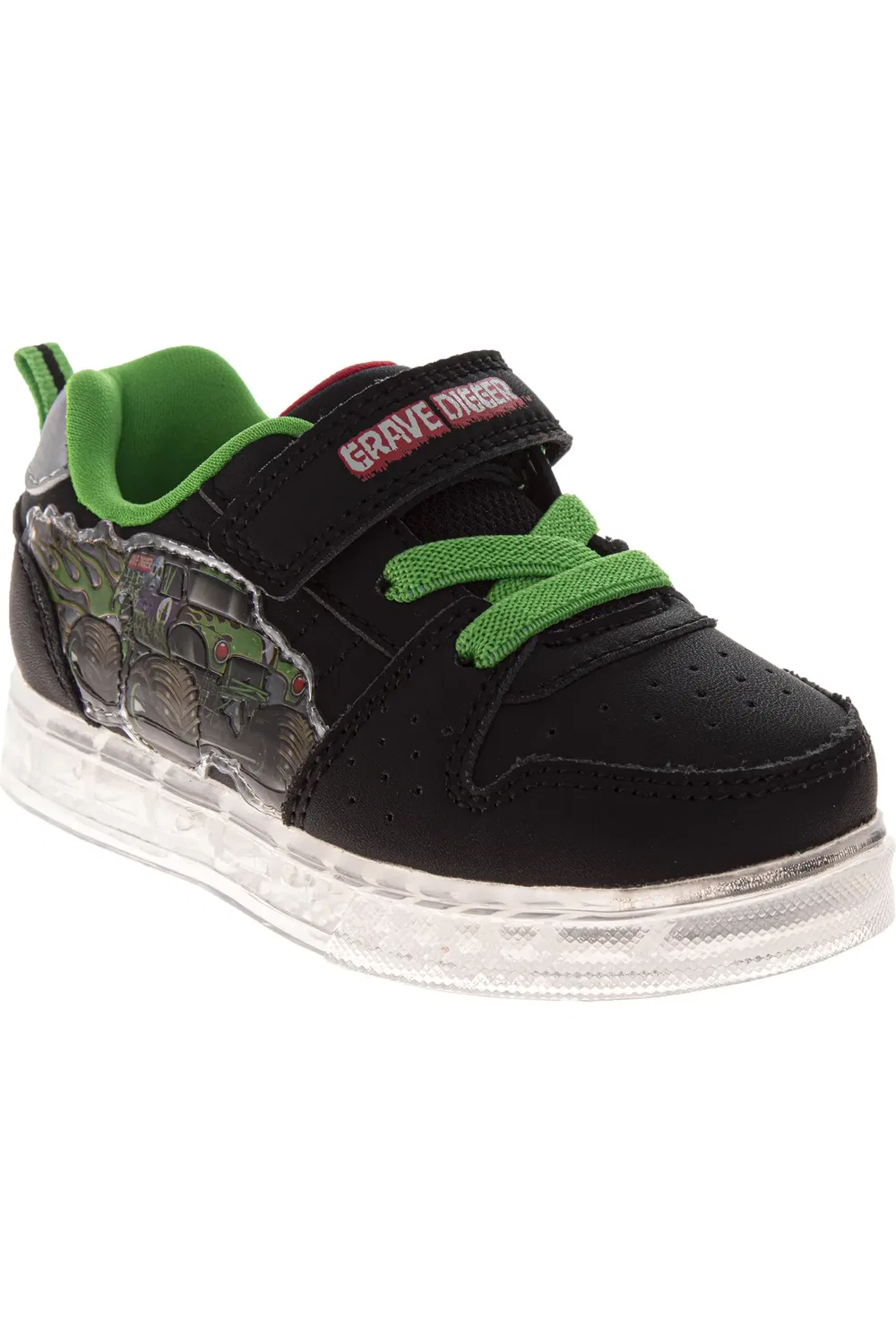 Кроссовки детские с монстр-траками Monster Jam, Black Green