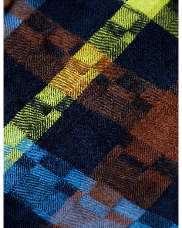Детская фланелевая клетчатая рубашка - для подростков постарше Scotch & Soda, синий — фото 3