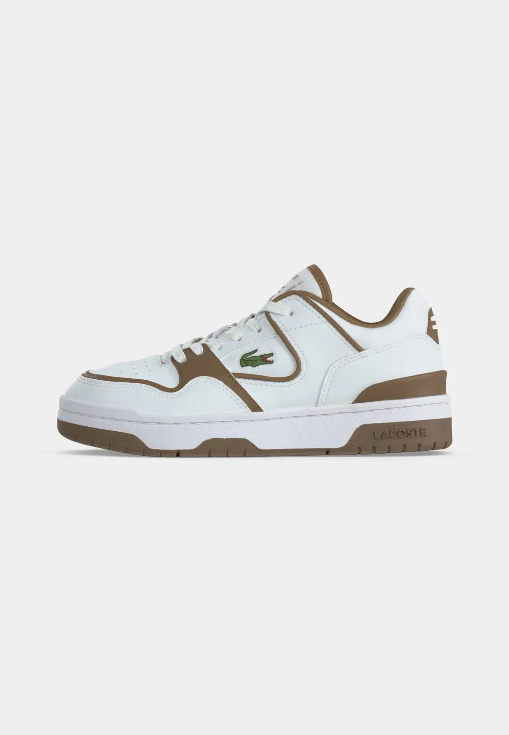Детский игровой комплекс унисекс - кроссовки Lacoste, White/Brown — фото 2