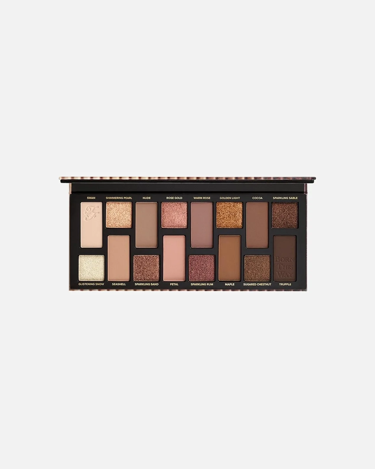 Тени для век Born This Way: натуральные нюдовые оттенки Too Faced, 12 гр