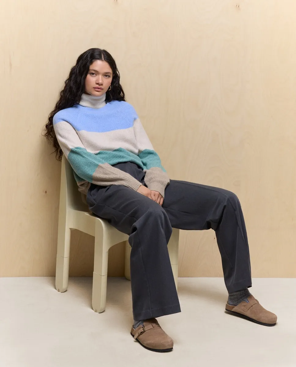 

Женский полиэстеровый свитер с принтом Easy Wear, синий