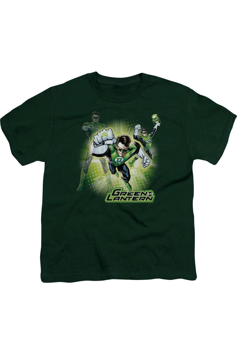

Футболка с коротким рукавом для детей "Лига справедливости Америки: Вспышка фонаря" Gildan, зеленый