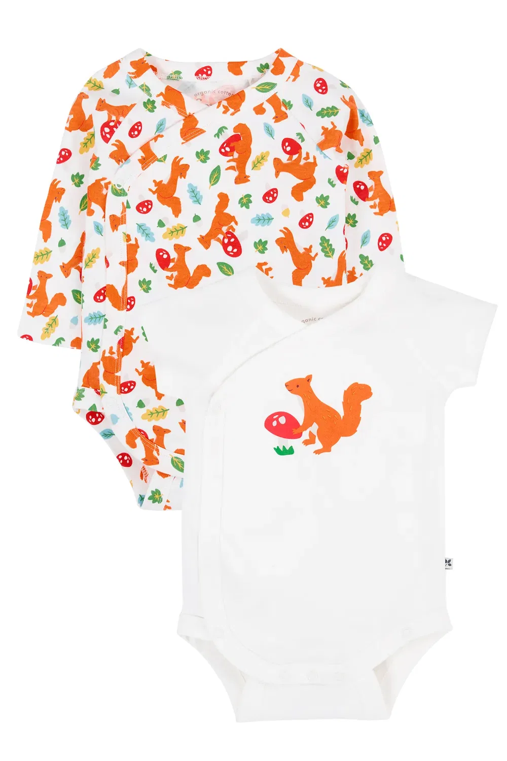 Комплект боди Shay 2 Pack Frugi, White