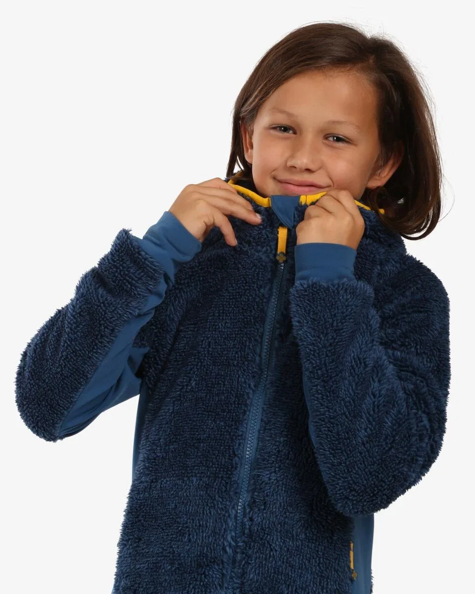 Детское худи для мальчиков с флисом NORKA-JB Kilpi, Dark Blue — фото 3