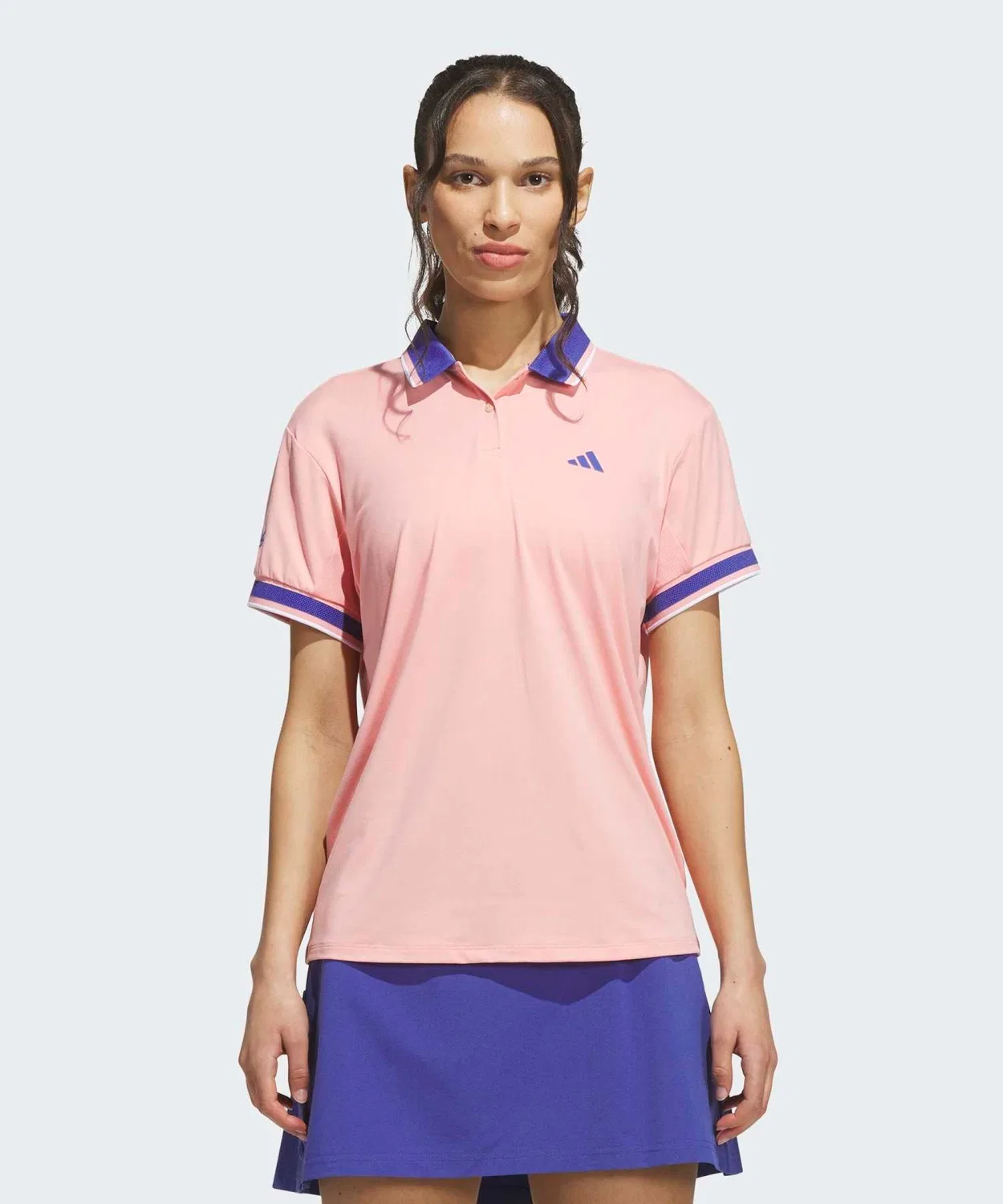 Женский поло-рубашка с коротким рукавом Climacool Pink Adidas