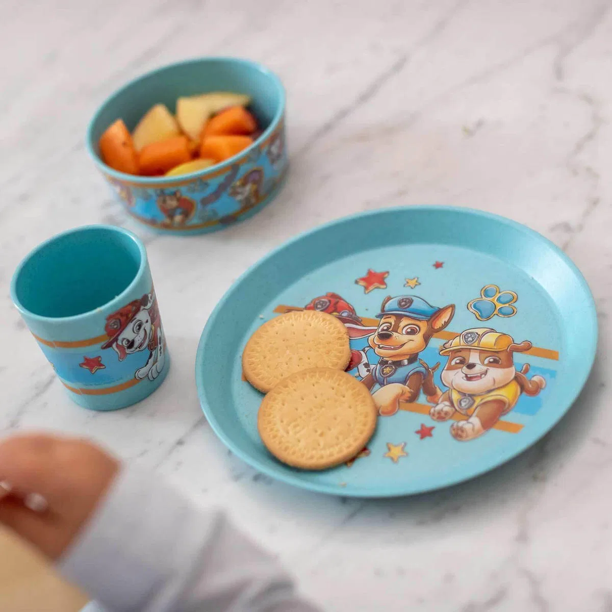 Детский набор посуды Connect Paw Patrol, 3 предмета Koziol, синий — фото 3