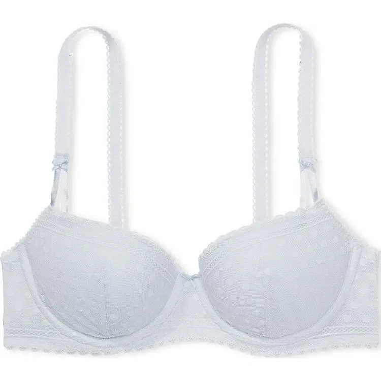 Женский бюстгальтер-балконет с пуш-ап эффектом Wink Push Up Balconette Bra, Victoria's Secret, Hydrangea Blue
