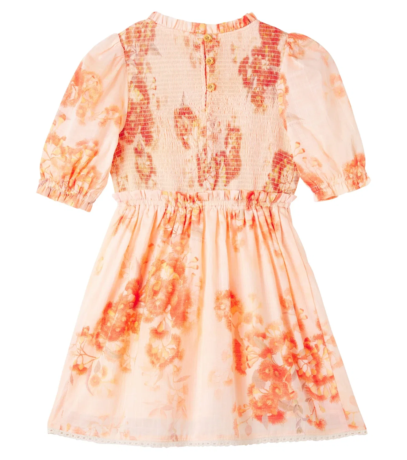 Платье с цветочным принтом Zimmermann Kids, Red Botanical Floral — фото 4