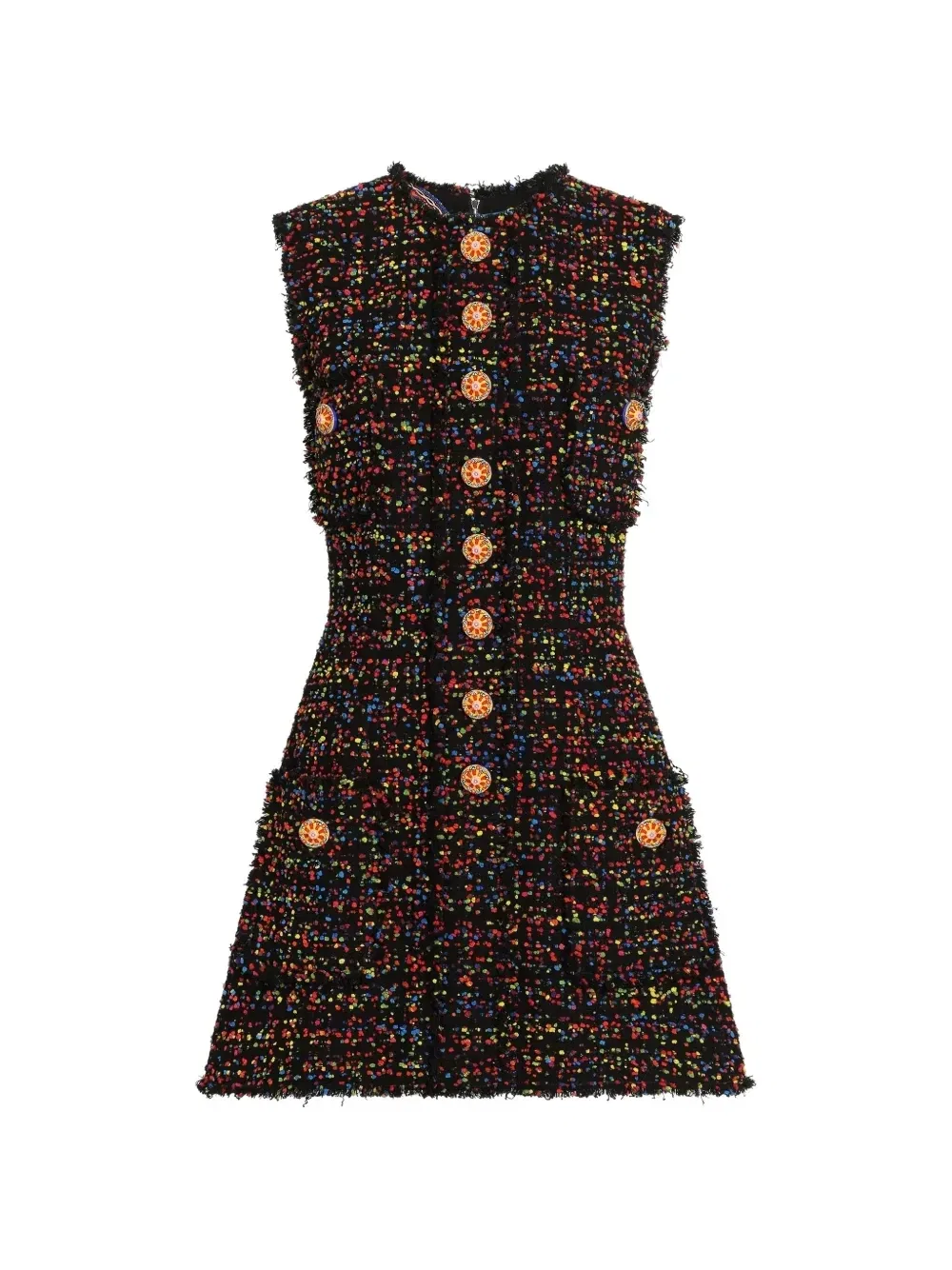 Твидовое платье Dolce & Gabbana, черный