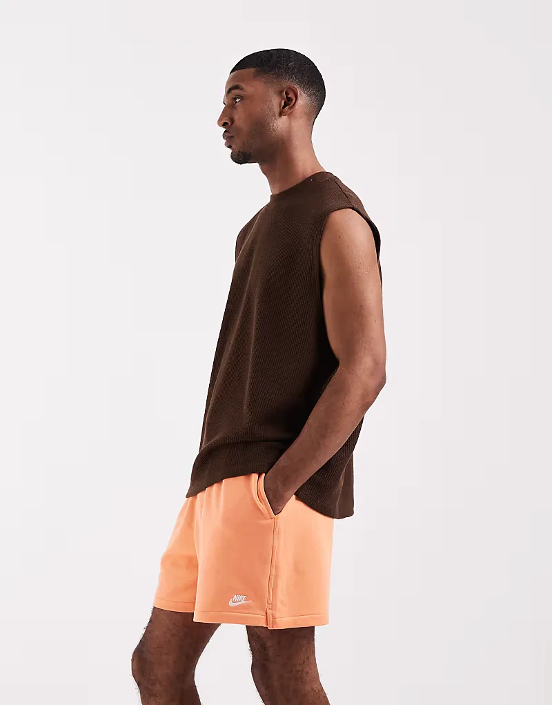 Шорты Nike Club French Terry оранжевого — фото 3