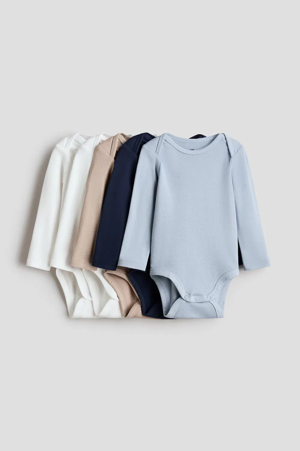 Набор из 5 боди с длинными рукавами H&M, Blau/Weiß/Beige