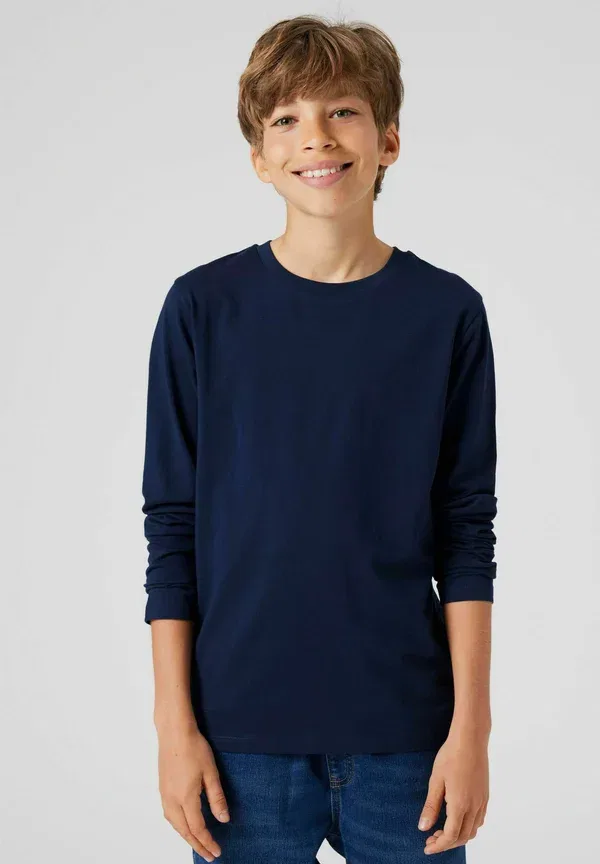 Комплект из 3 футболок с длинным рукавом, хлопок, 100% cotton, Marl, Two Soon, темно-синий Blazer