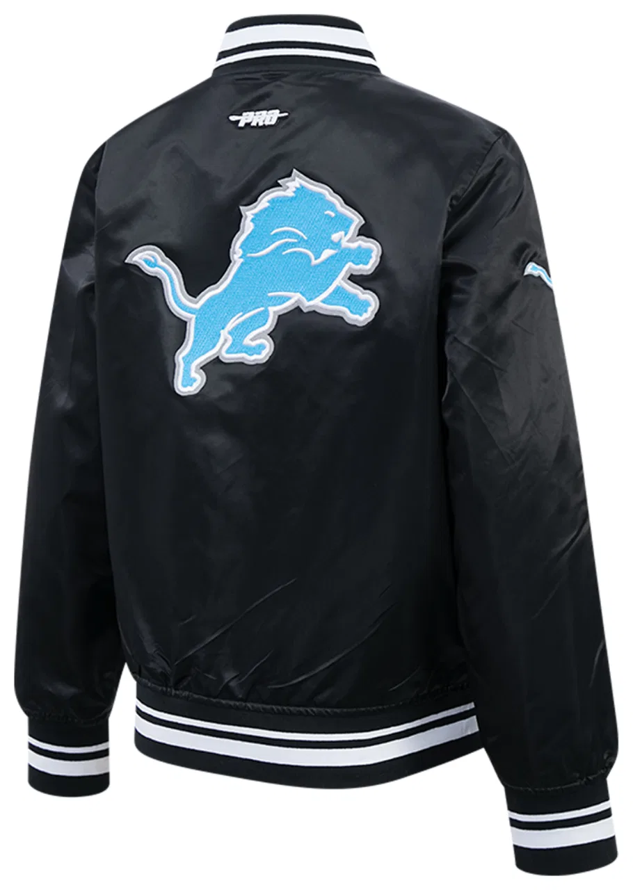 Куртка для мальчиков Detroit Lions Satin Pro Standard, синий/черный — фото 4