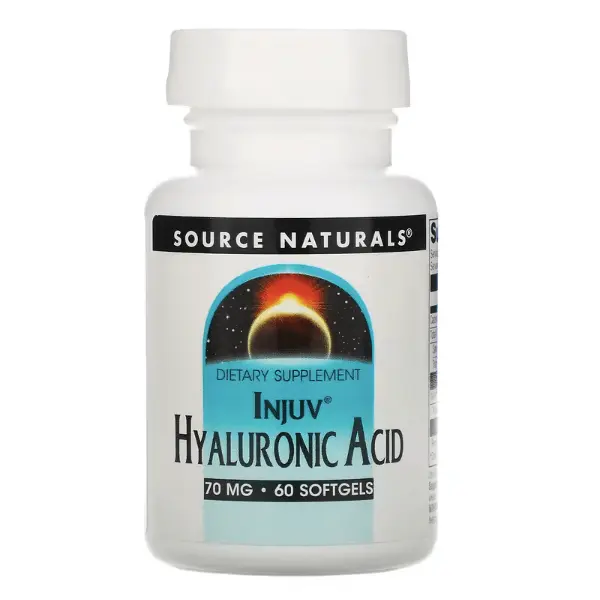 

Гиалуроновая кислота Injuv, 70 мг, 60 таблеток, Source Naturals
