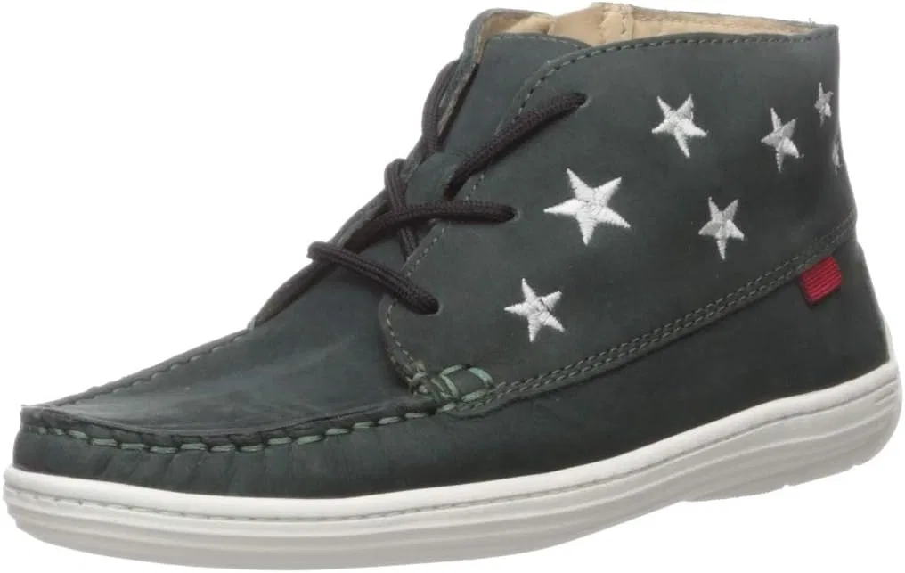 Детские ботинки для девочек с вышивкой-звездой Marc Joseph New York, Emerald Green Nubuck