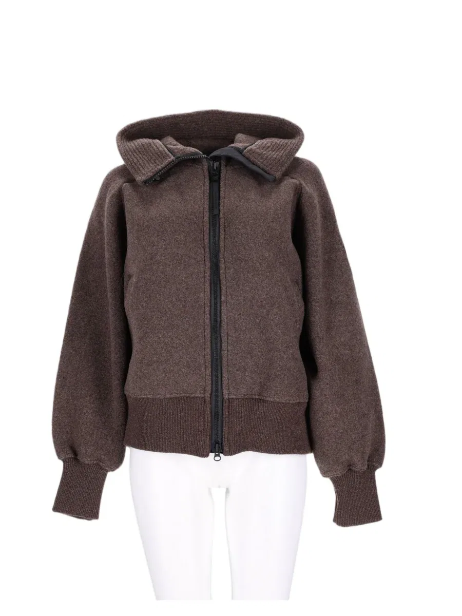 Женский свитшот на молнии с высоким воротом Canada Goose, черный
