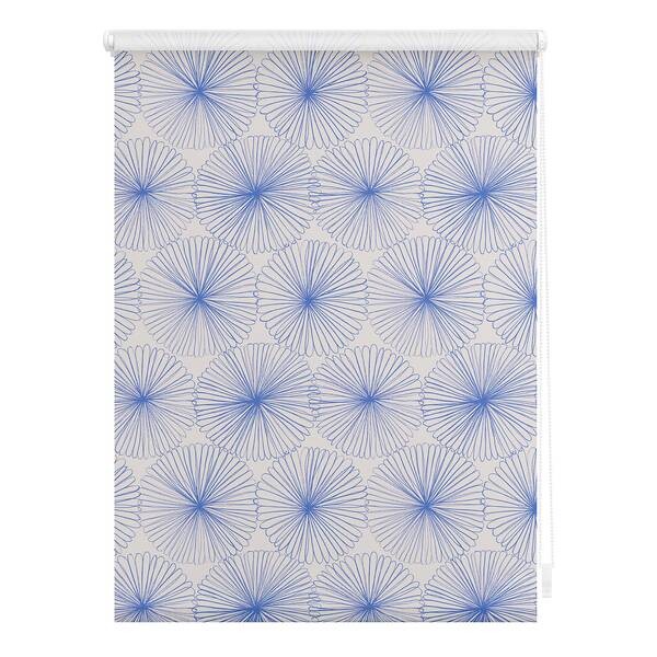 

Затемняющие рулонные шторы Lichtblick Flower Wheel, 45x150x6 см, синий