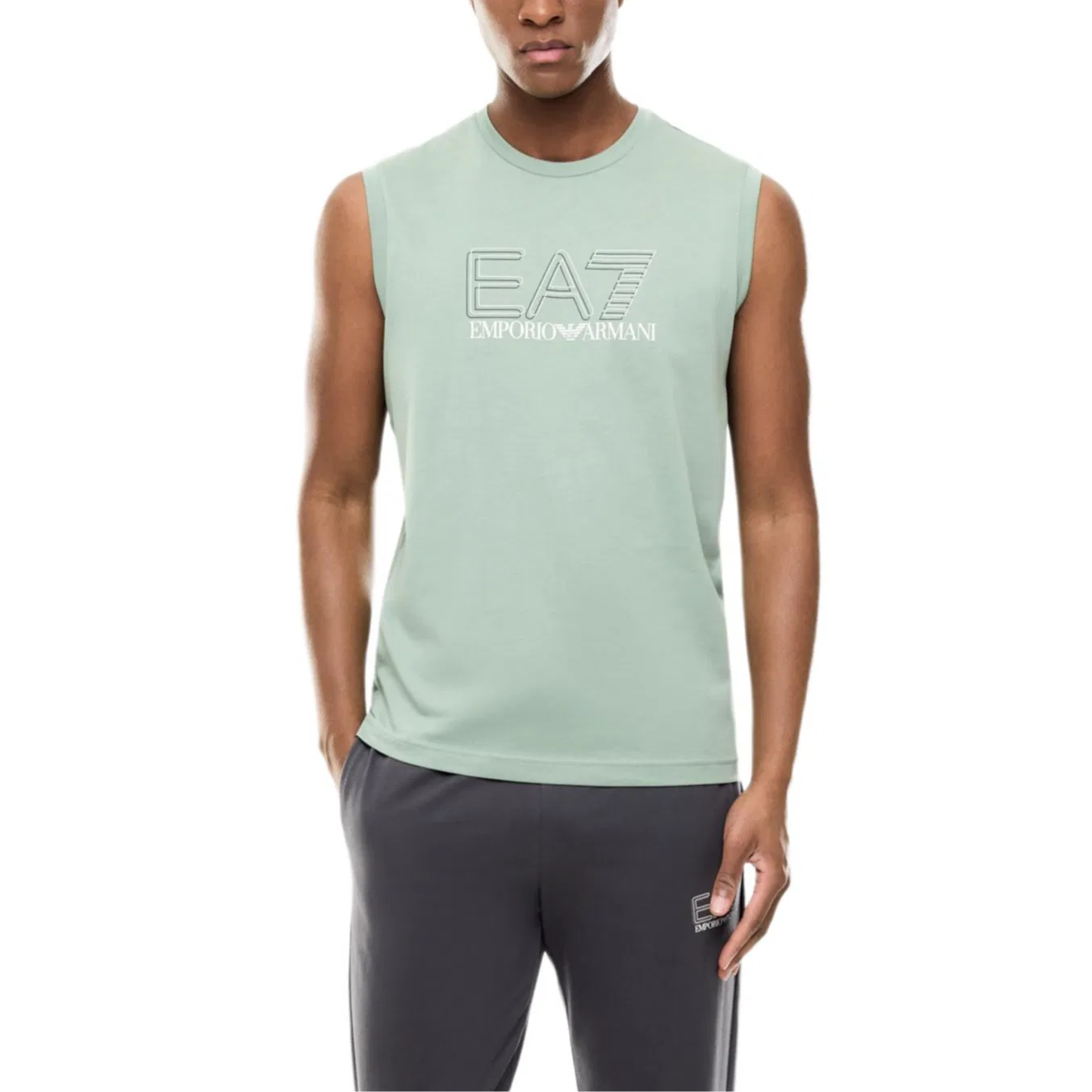 Майка Tank Top, Emporio Armani, Green — фото 3