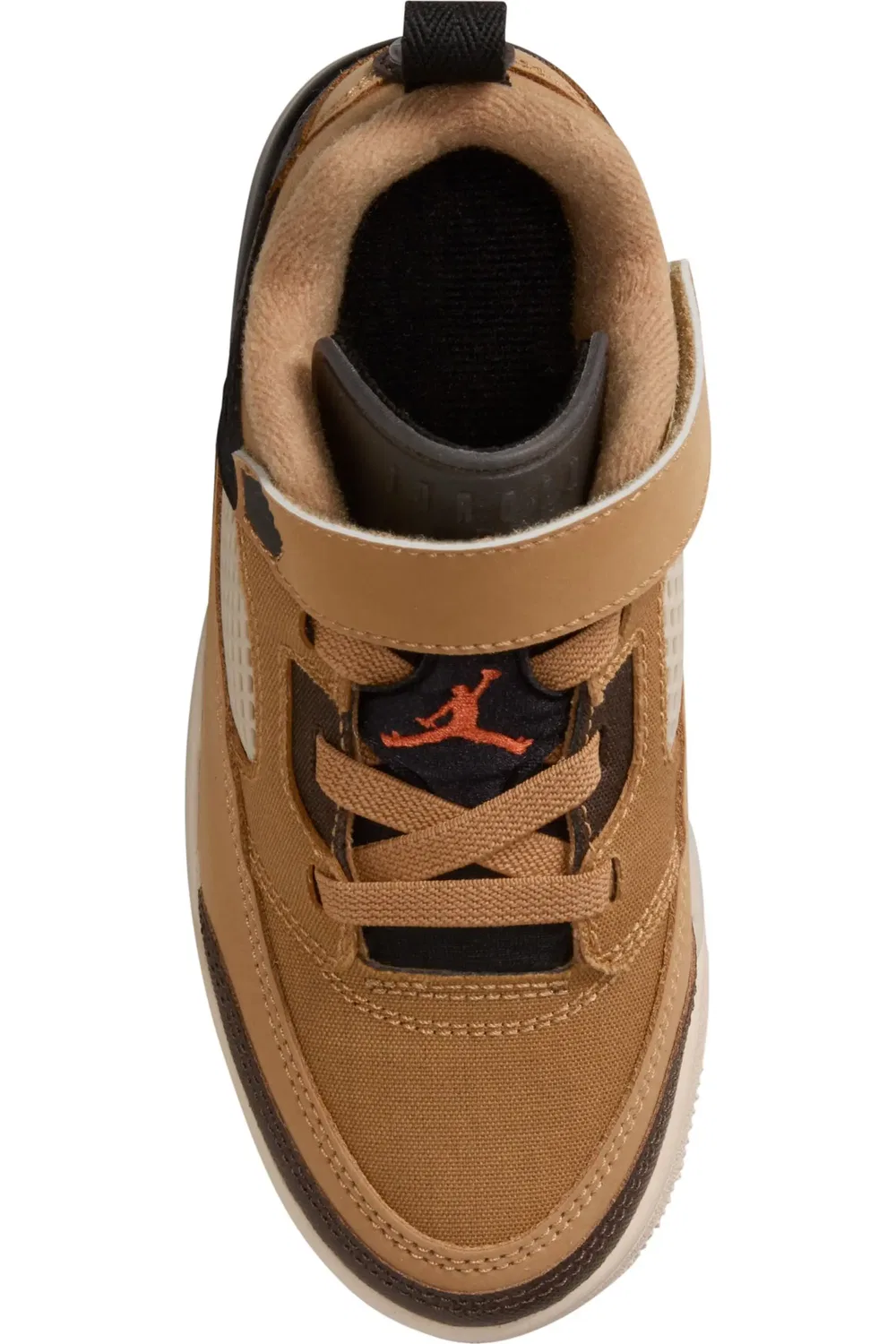 Кроссовки детские низкие Spizike Jordan, Flax/Baroque Brown/Black — фото 2