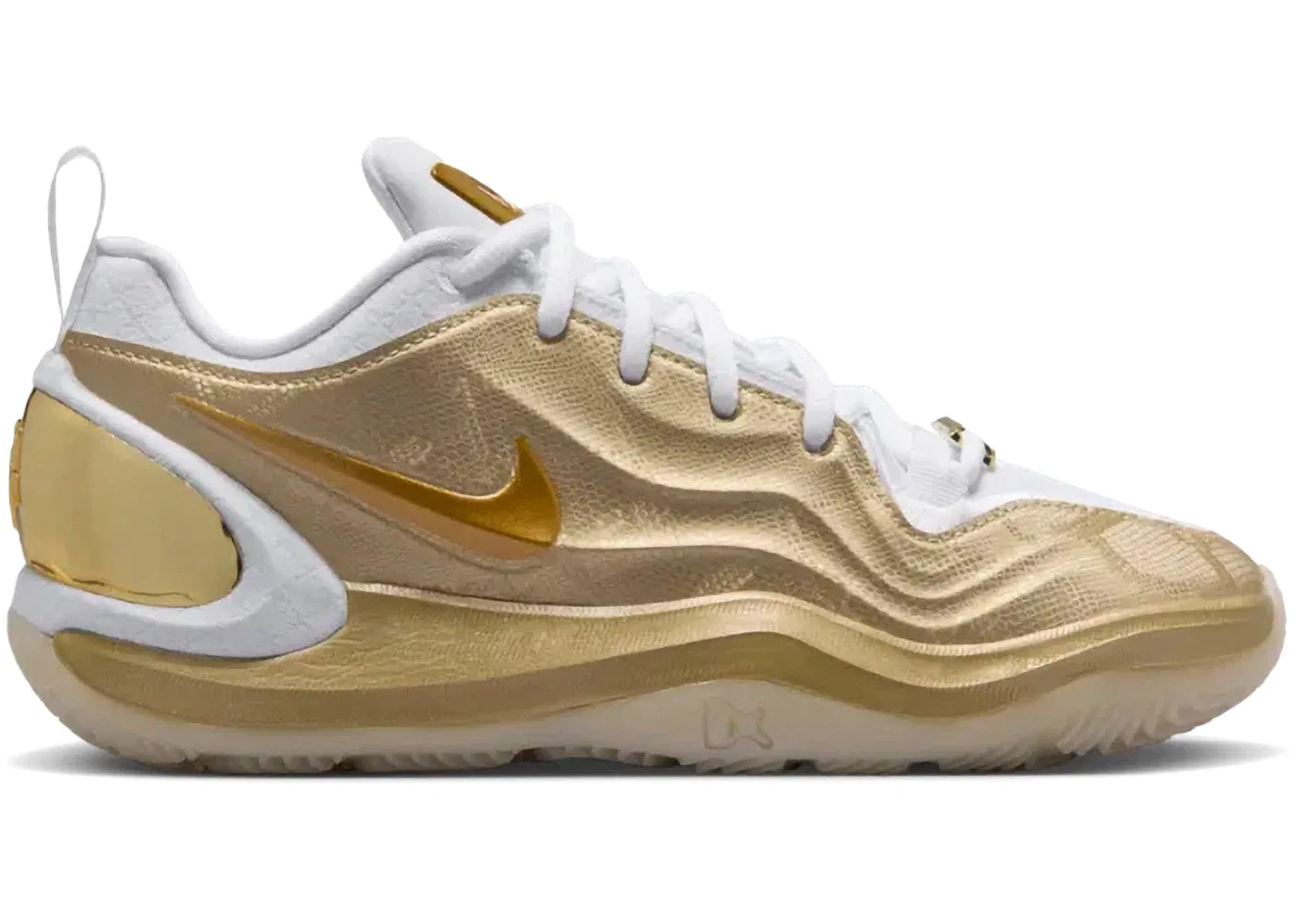 Детские кроссовки баскетбольные Nike A'ja Wilson A'Two Nike, Metallic Gold Star/Gold/White