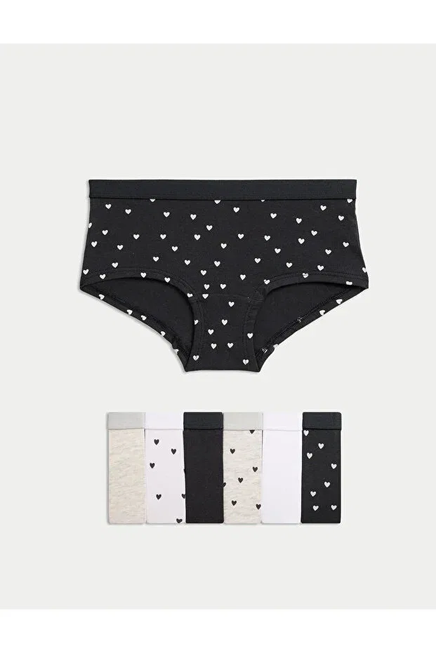 Детский комплект трусов для мальчиков хлопковый Marks & Spencer, Black Mix