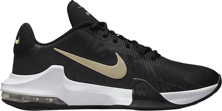 

Кроссовки Nike Air Max Impact 4 'Black Metallic Gold Star', черный