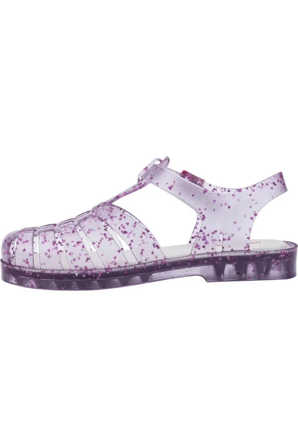 Сандалии детские с блестками Possession Mini Melissa, Glitter Purple Clear — фото 4