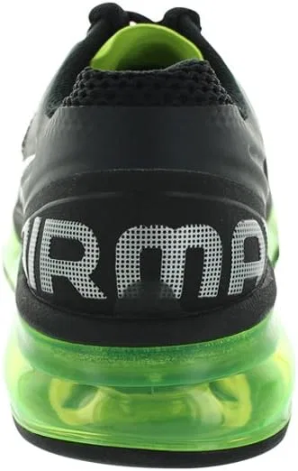 Детские кроссовки для мальчиков с принтом Nike Air Max 2013 Nike, Black/Metallic Silver/Volt — фото 4
