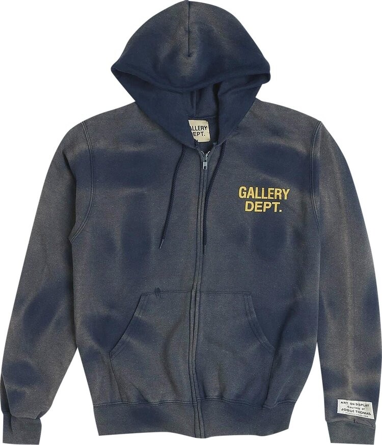 

Худи Gallery Dept. Gallery Dept Zip Up Hoodie 'Navy', синий