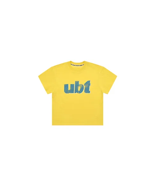 Детская футболка без принта Vintage Tshirt RUNRABBIT, Yellow — фото 3