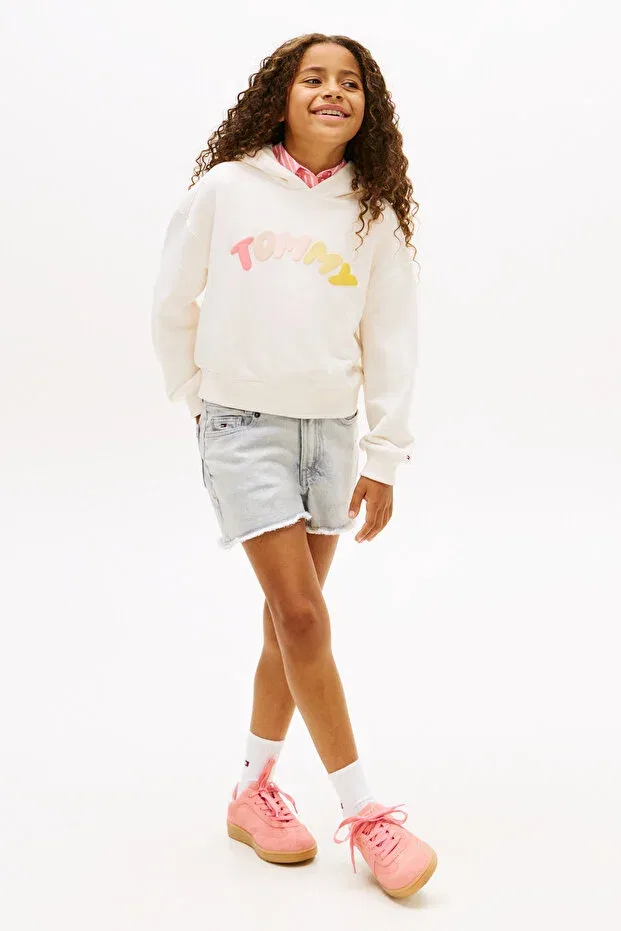 Детские джинсовые шорты для девочек Harper Tommy Hilfiger, Gray — фото 2