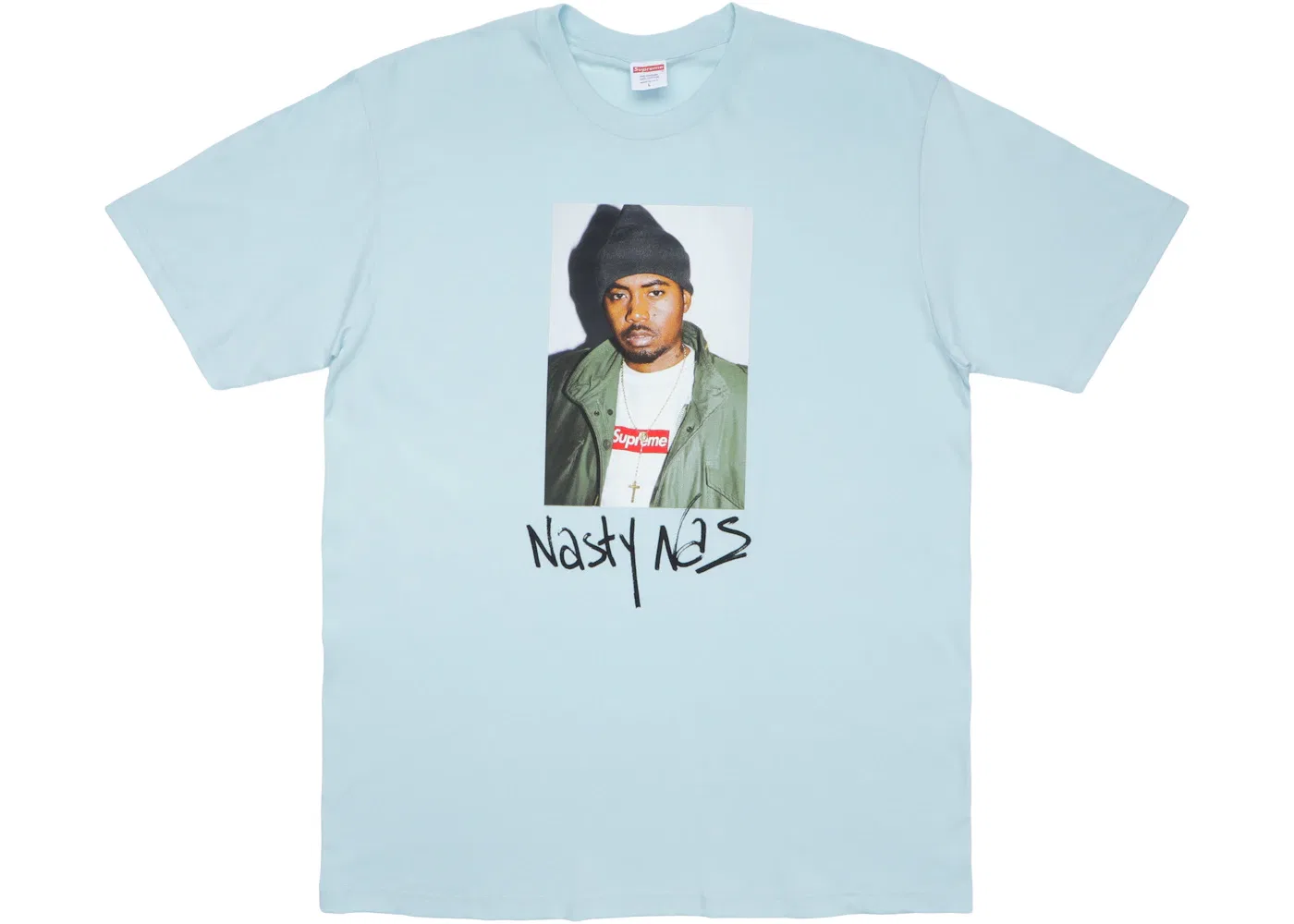 Мужская футболка Supreme Nas Tee, Pale Blue