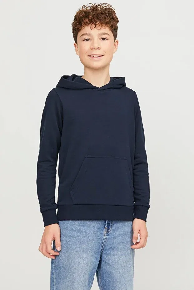 Детское худи для девочек с принтом Jjebradley Jack & Jones, Navy Blue