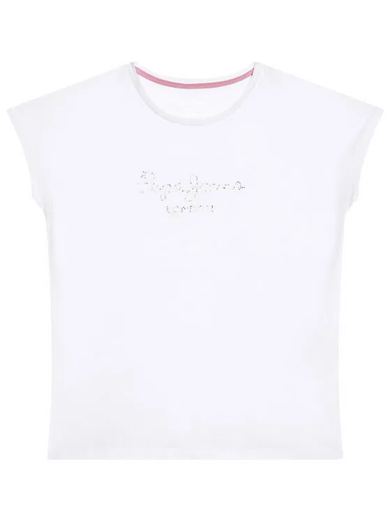 Футболка regular fit Nuria Pepe Jeans, белый