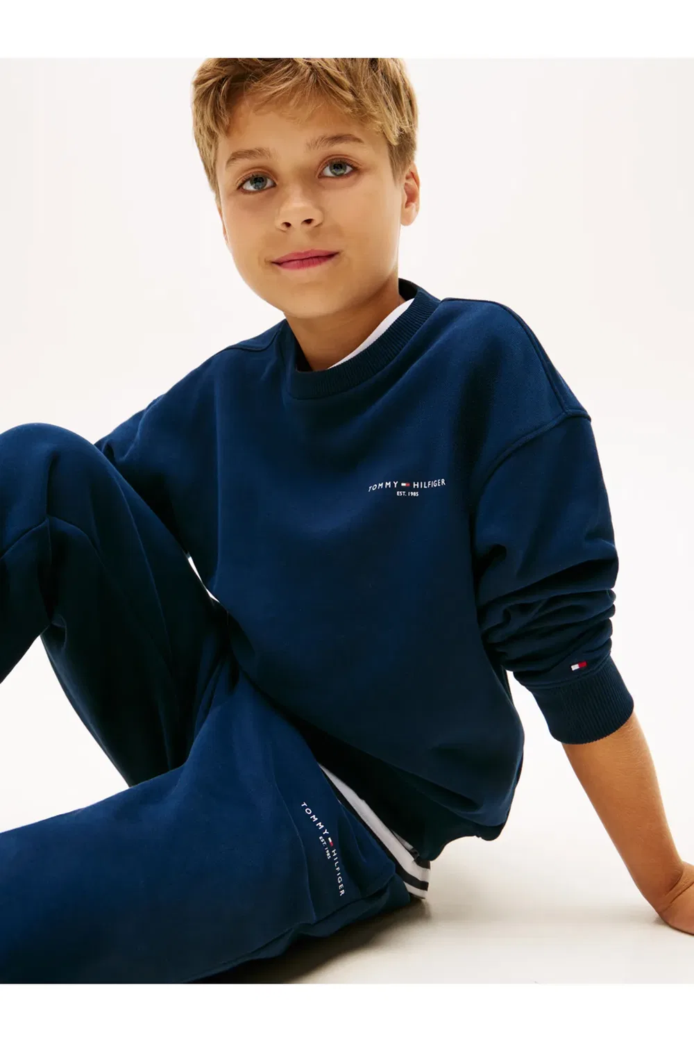 Детский комплект свитшот с круглым вырезом Tommy Hilfiger, Blue — фото 4