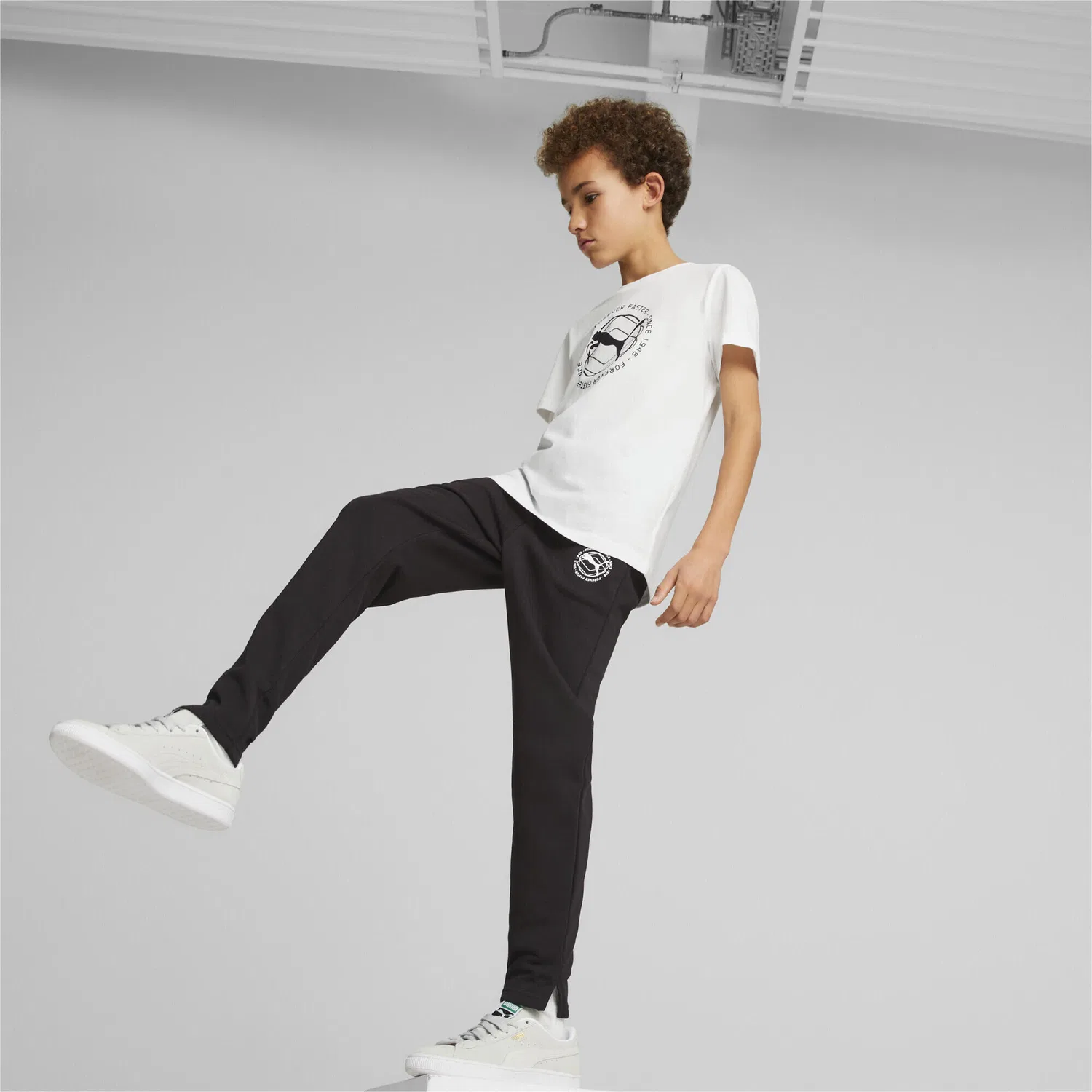 Спортивные штаны для подростков с регулируемой посадкой Active Sports Puma, Schwarz — фото 4