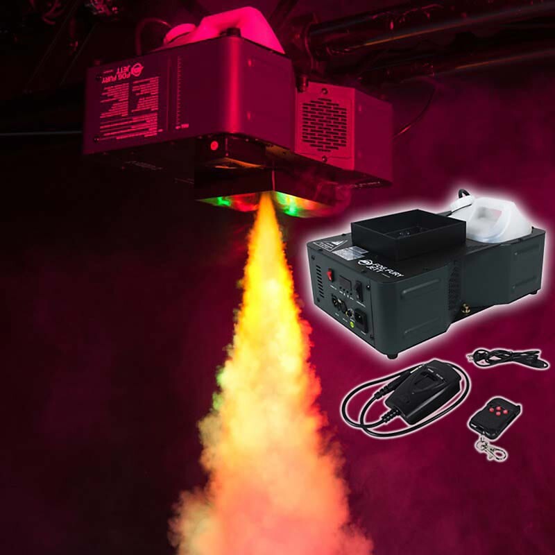 

American DJ Fog Fury Jett 700 Вт Вертикальная туманная машина с 12 светодиодами + DMX + беспроводной пульт дистанционного управления