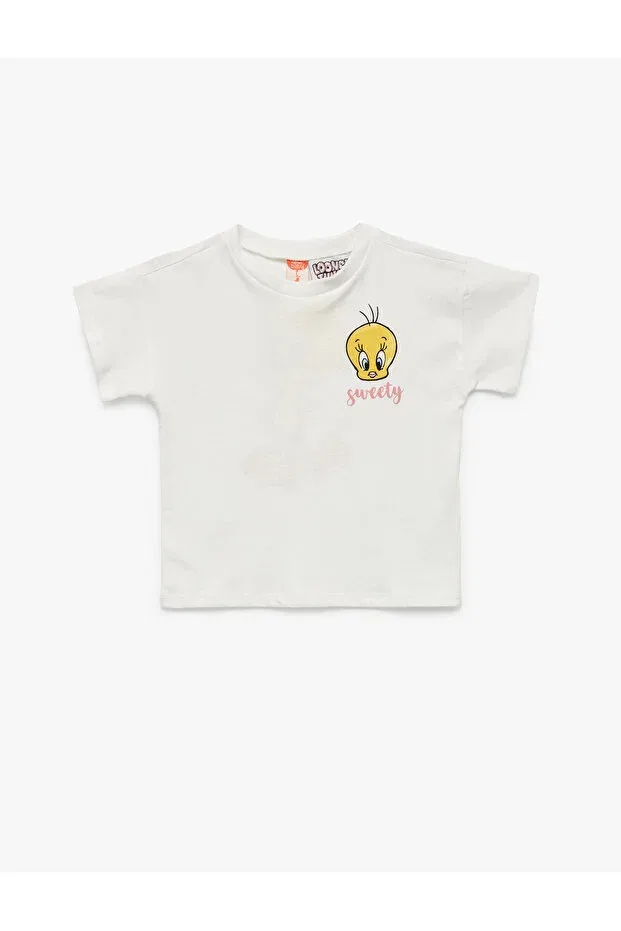 Детская футболка с принтом Tweety Koton, Ecru