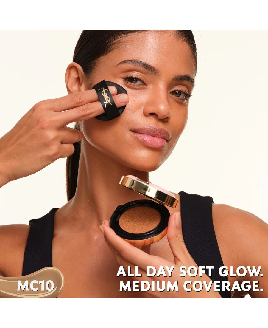 Тональная основа с мягким сиянием Skin Affair Soft Glow Cushion Foundation Yves Saint Laurent, Medium Cool 10 — фото 2