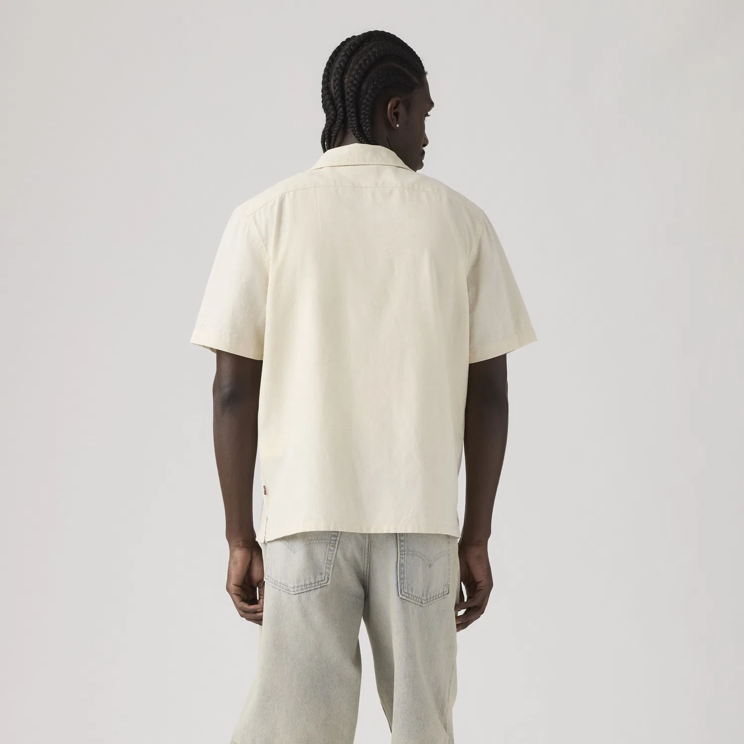Рубашка из хлопка и льна Sunset Camp Levi's, White — фото 4