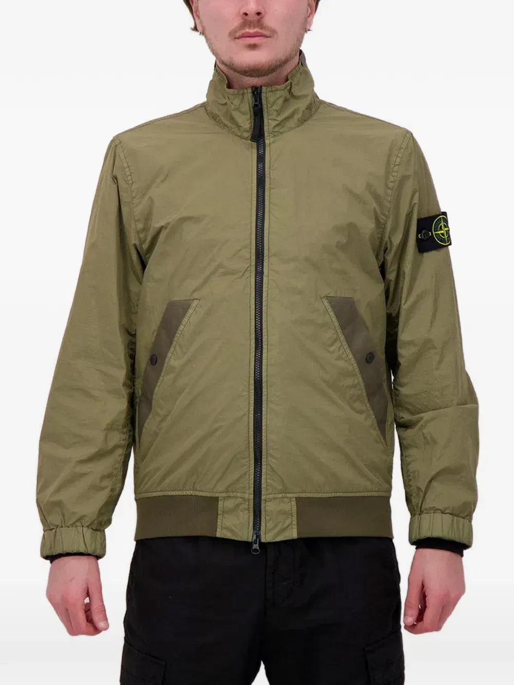 Куртка 4100111 Crinkle Reps NY Stone Island, зеленый — фото 3